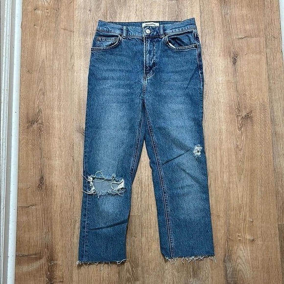 Reformation Denim - REFORMATION | Women's Palermo‎ Destroyed Raw Hem Crop Denim Jeans, Size 26